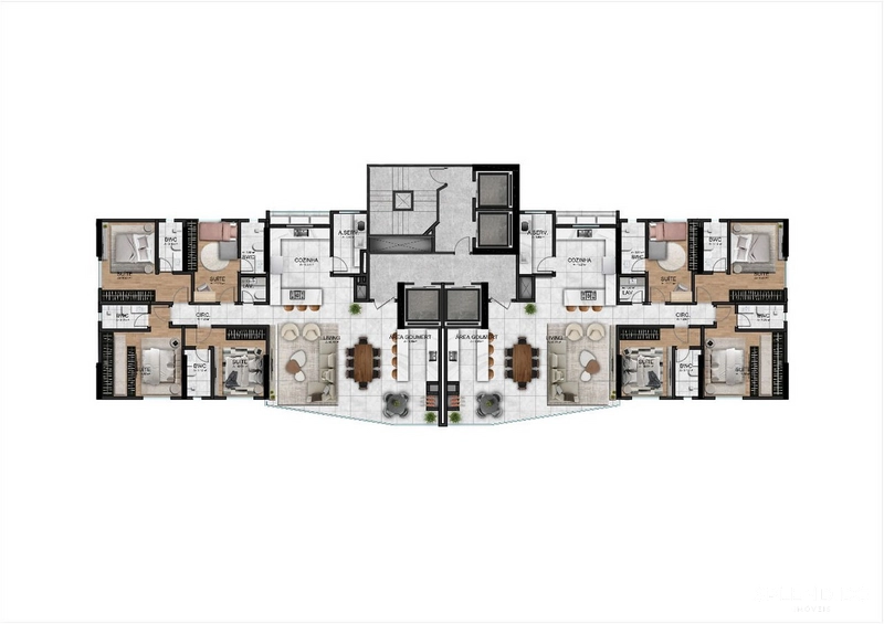 Apartamento no Edifício Marine Palace Residence em Balneário Camboriú: 7ª foto da galeria de imagens do imóvel