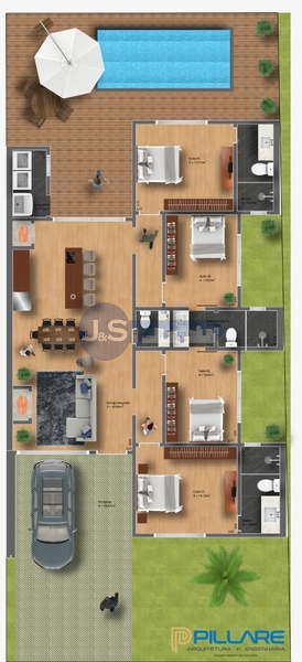 Casa térrea no Condomínio Fechado: 3ª foto da galeria de imagens do imóvel