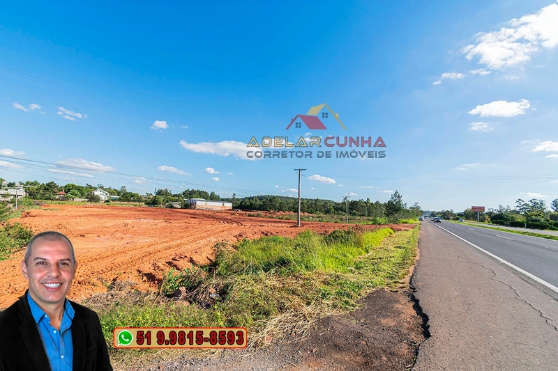Terreno Comercial / Industrial de Frente para RS 239 em Araricá.: 2ª foto da galeria de imagens do imóvel