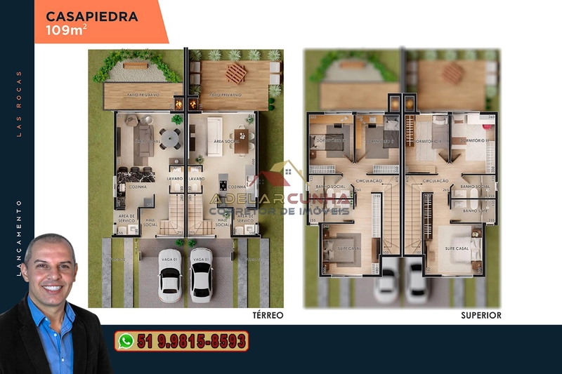 Casas a Venda com Plantas de 3 e 4 Dormitórios sendo 1 ou 2 Suítes: 36ª foto da galeria de imagens do imóvel