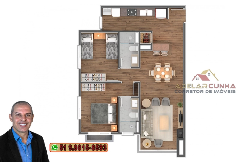 Apartamento à venda em Gramado com 2 dormitórios sendo 1 Suíte: 15ª foto da galeria de imagens do imóvel