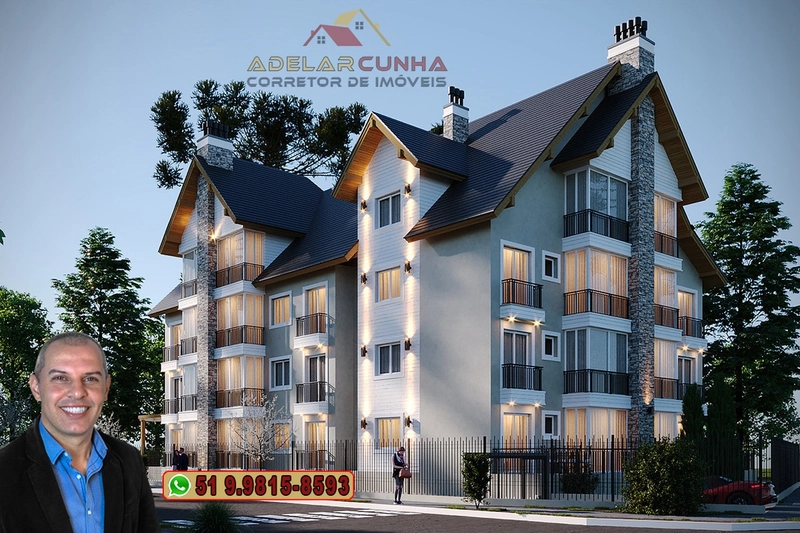 Apartamento à venda em Gramado com 2 dormitórios sendo 1 Suíte: 1ª foto da galeria de imagens do imóvel