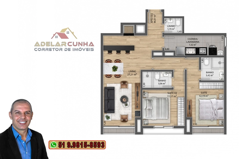 Apartamento à venda em Gramado com 2 dormitórios sendo 1 Suíte: 20ª foto da galeria de imagens do imóvel