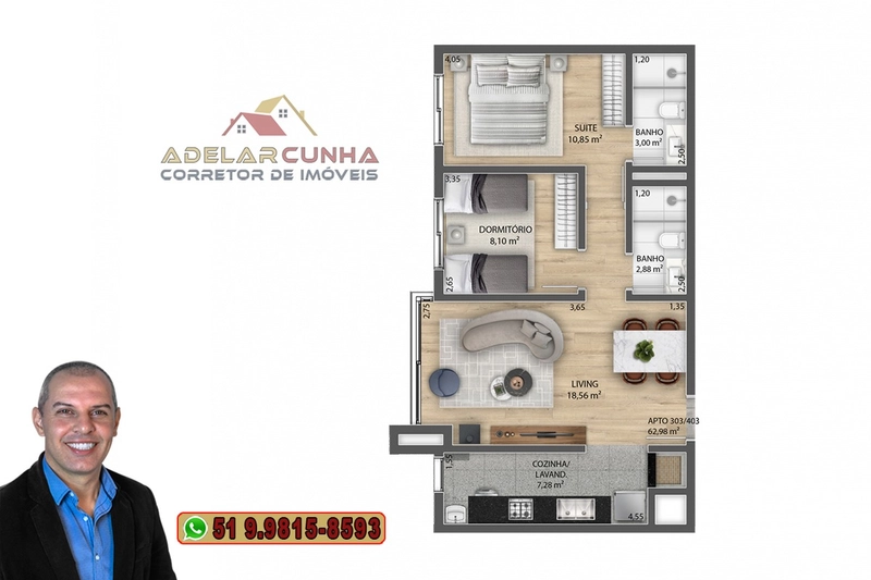 Apartamento à venda em Gramado com 2 dormitórios sendo 1 Suíte: 23ª foto da galeria de imagens do imóvel