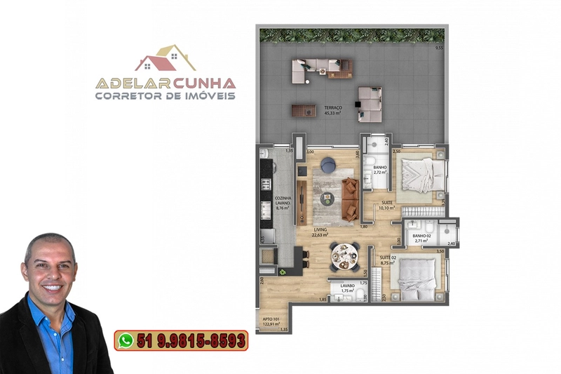 Apartamento à venda em Gramado com 2 dormitórios sendo 1 Suíte: 25ª foto da galeria de imagens do imóvel
