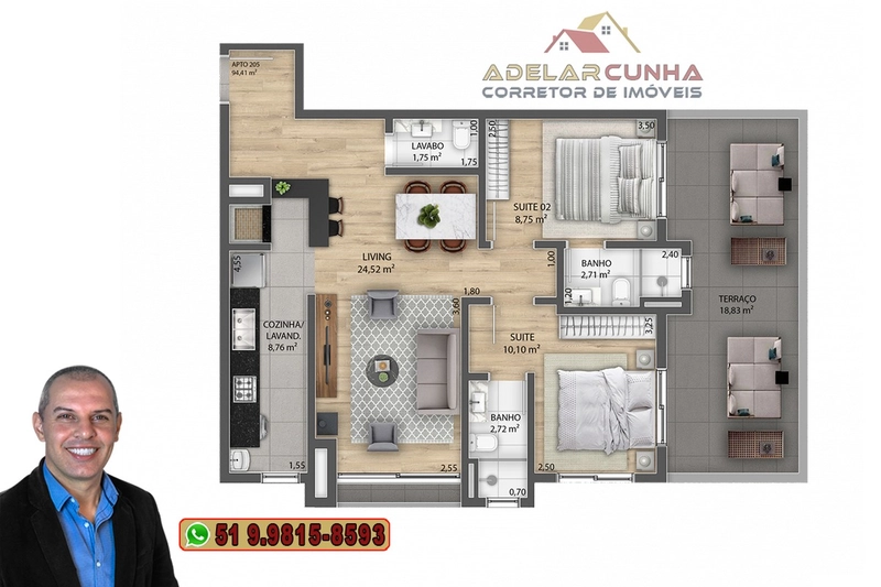 Apartamento à venda em Gramado com 2 dormitórios sendo 1 Suíte: 21ª foto da galeria de imagens do imóvel