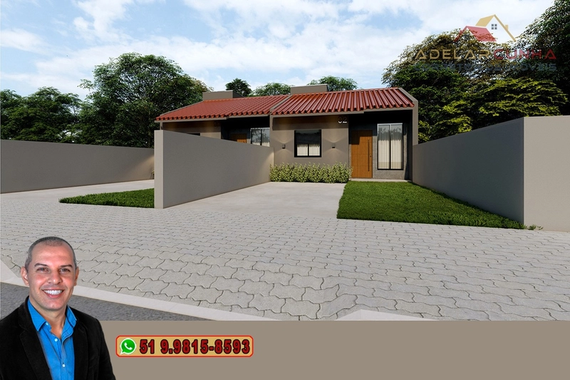Casa com 2 dormitórios à VENDA em Campo Vicente – Nova Hartz: 2ª foto da galeria de imagens do imóvel
