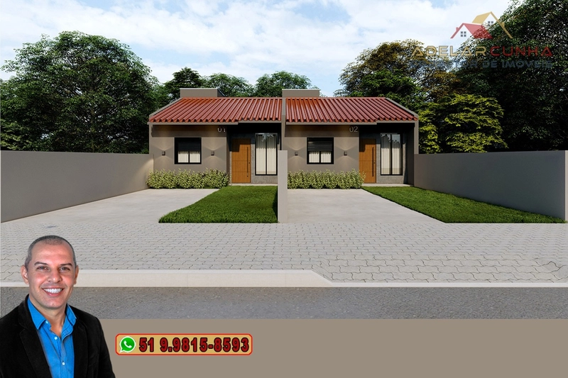 Casa com 2 dormitórios à VENDA em Campo Vicente – Nova Hartz: 3ª foto da galeria de imagens do imóvel
