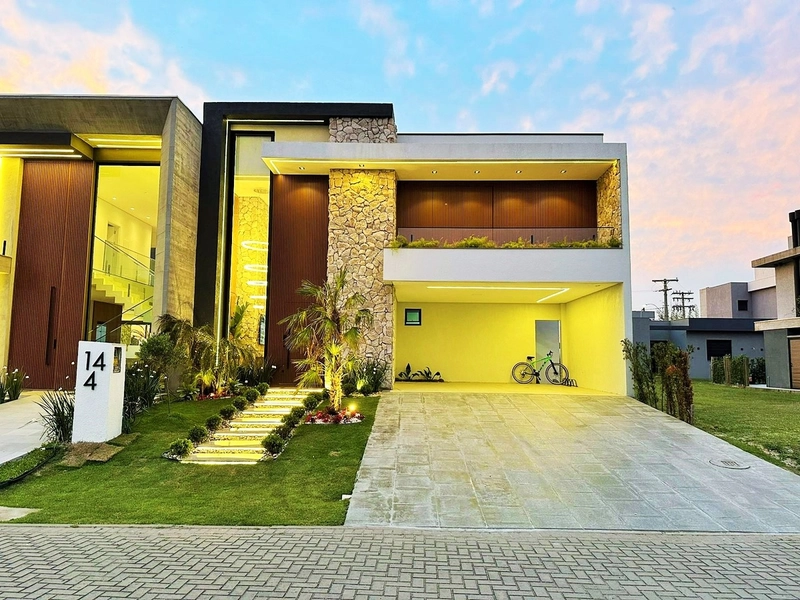 C-523 - NO REMANSO - NO COND. SUNSET - 4 SUÍTES, 10q do mar: 2ª foto da galeria de imagens do imóvel