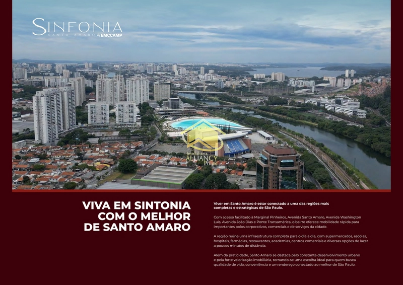 SINFONIA EMCCAMP | Apartamentos de 2 dormitórios em Santo Amaro | McMv: 2ª foto da galeria de imagens do imóvel