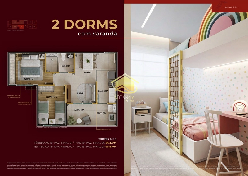 SINFONIA EMCCAMP | Apartamentos de 2 dormitórios em Santo Amaro | McMv: 17ª foto da galeria de imagens do imóvel