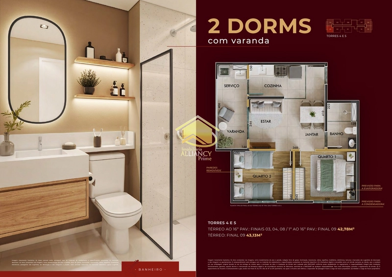 SINFONIA EMCCAMP | Apartamentos de 2 dormitórios em Santo Amaro | McMv: 18ª foto da galeria de imagens do imóvel