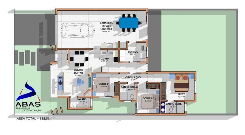 Casa Alto Padrão - 138 m²: 5ª foto da galeria de imagens do imóvel