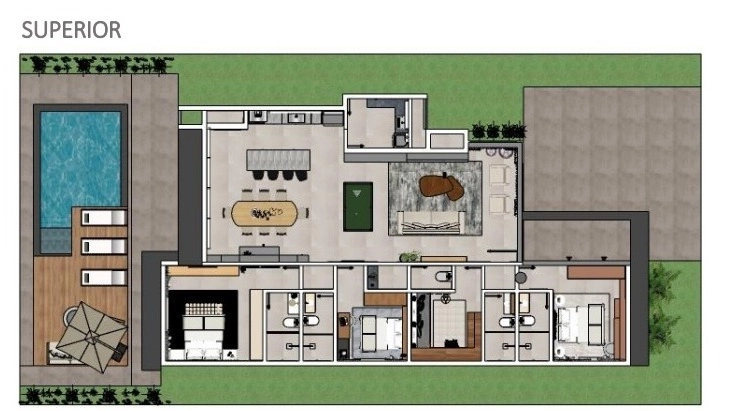 CASA COM 4 SUITES- COSTA SERENA: 3ª foto da galeria de imagens do imóvel