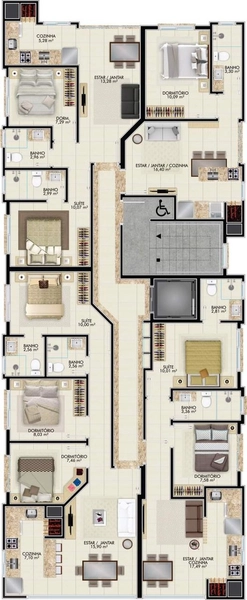 Apartamento com 2 dormitórios e piscina: 12ª foto da galeria de imagens do imóvel
