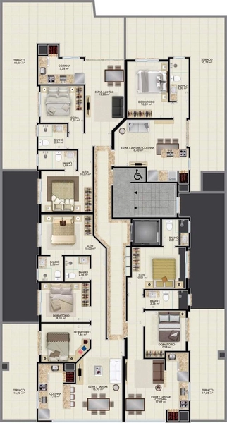 Apartamento com 2 dormitórios e piscina: 17ª foto da galeria de imagens do imóvel