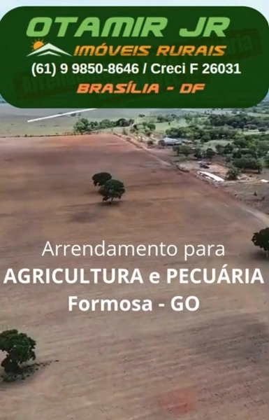Fazenda para ARRENDAMENTO em Formosa-GO | PECUÁRIA-AGRICULTURA: 1ª foto da galeria de imagens do imóvel
