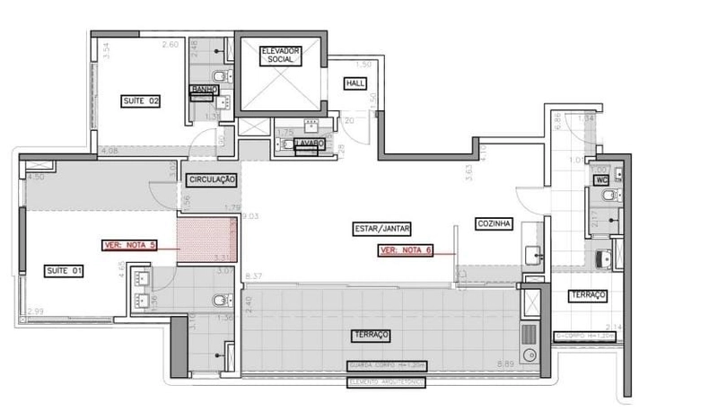 Apartamento na planta: 1ª foto da galeria de imagens do imóvel