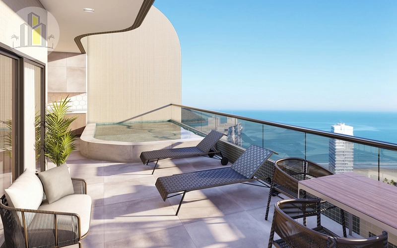 Cobertura à venda no Canto do Forte 230 m² privativos no Le Jardin: 1ª foto da galeria de imagens do imóvel