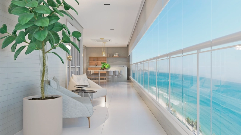 Apartamento de 212 m² de Frente para o Mar no Platinus Residence: 1ª foto da galeria de imagens do imóvel