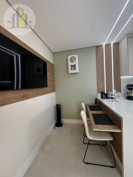 Apartamento 03 dormitórios mobiliado Canto do Forte Praia Grande: 3ª foto da galeria de imagens do imóvel