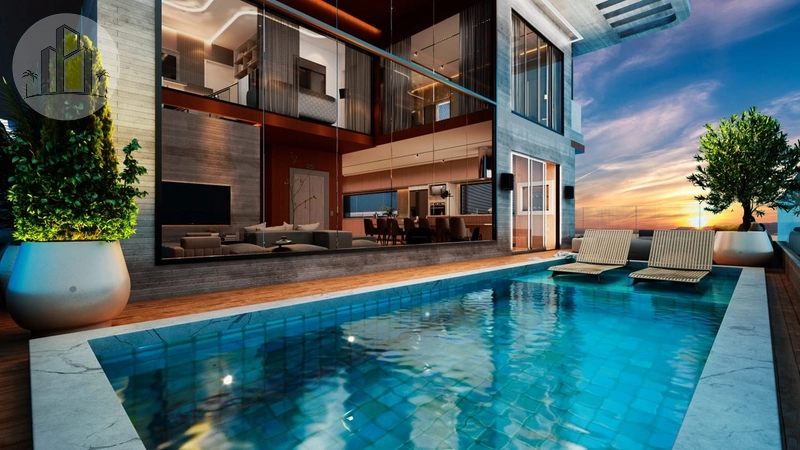 Cobertura triplex com Piscina no Giardino Residencial – Canto do Forte: 3ª foto da galeria de imagens do imóvel