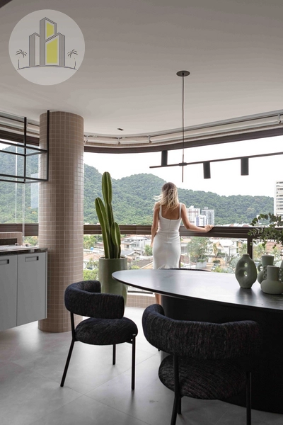 Apartamento mobiliado de alto padrão com 3 suítes no Canto do Forte: 3ª foto da galeria de imagens do imóvel