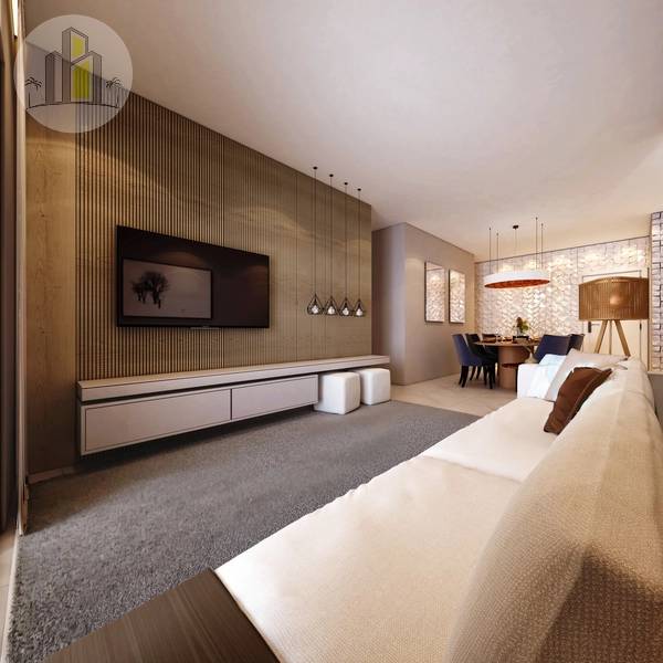 Apartamento de 127,84 m² – 3 Suítes e 2 Vagas no Residencial Jequitibá: 3ª foto da galeria de imagens do imóvel