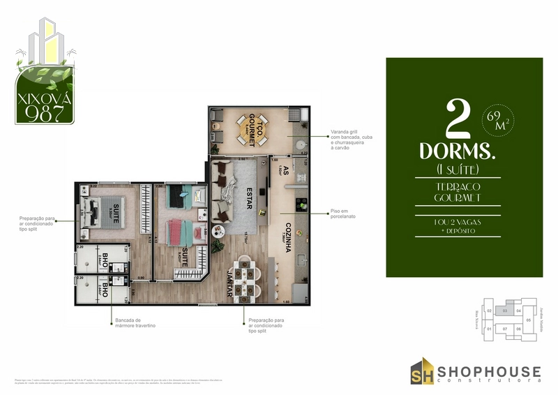 APARTAMENTO 2 DORMITÓRIOS NO CANTO DO FORTE: 7ª foto da galeria de imagens do imóvel