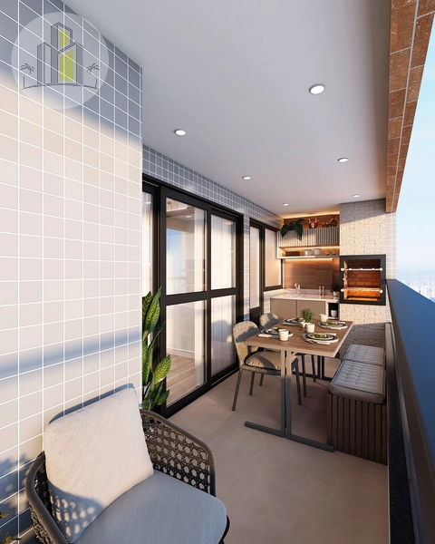 APARTAMENTO DE 3 SUÍTES 2 VAGAS NO CANTO DO FORTE: 6ª foto da galeria de imagens do imóvel