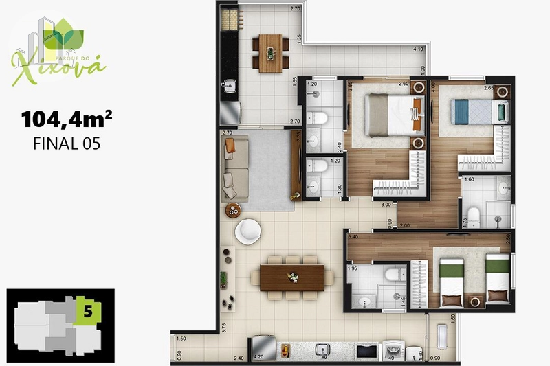 Apartamento 3 Dormitórios Canto do Forte: 26ª foto da galeria de imagens do imóvel