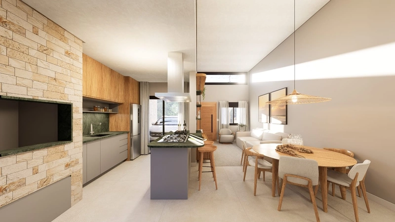 CASA EM CAPÃO NOVO COM 95 M² - EM OBRA - PREVISÃO PARA DEZEMBRO: 3ª foto da galeria de imagens do imóvel