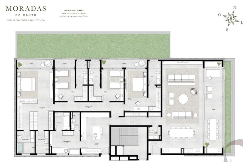 Apartamento na Lagoa da Conceição com 4 suítes e 4 vagas - 380m²: 19ª foto da galeria de imagens do imóvel