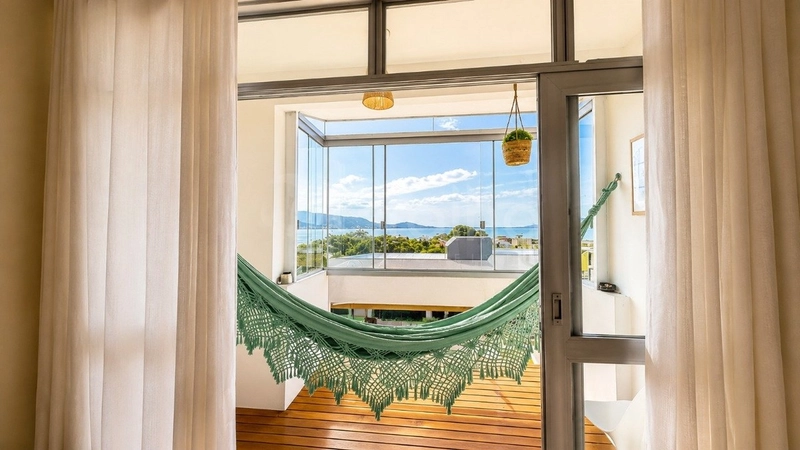 Apartamento em Coqueiros com 3 dormitórios, sendo 1 suíte, vista Mar: 2ª foto da galeria de imagens do imóvel