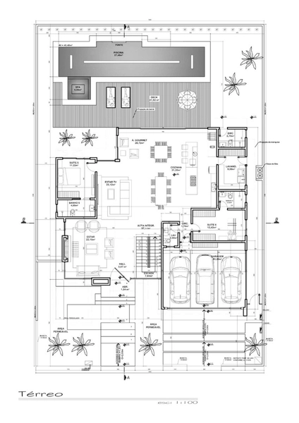 Casa residencial em Jurere Int com 6 dormitórios, sendo 1 suíte master: 4ª foto da galeria de imagens do imóvel