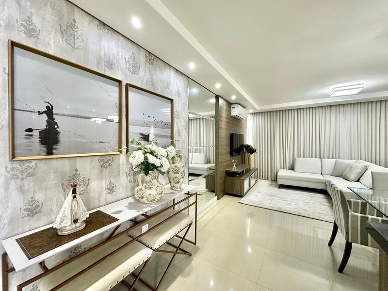 Apartamento 3 dormitórios, 4 vagas, decorado, vista mar e infra!!: 4ª foto da galeria de imagens do imóvel