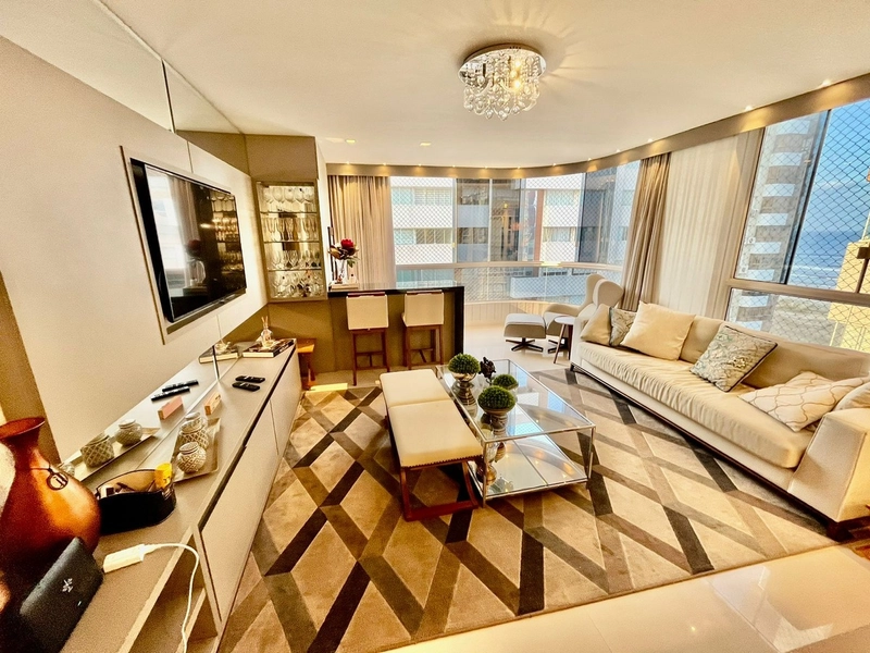 Apartamento com vista para o mar, decorado, infraestrutura completa!: 11ª foto da galeria de imagens do imóvel