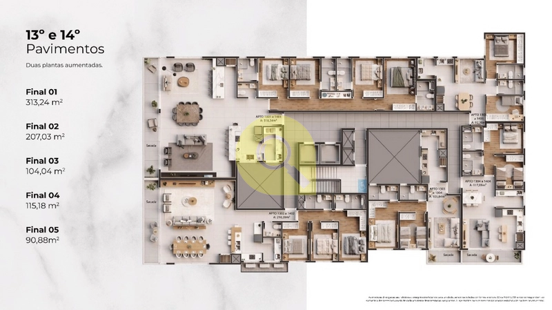 Apartamento de luxo, com sacada independente de frente, EM CONSTRUÇÃO!: 19ª foto da galeria de imagens do imóvel