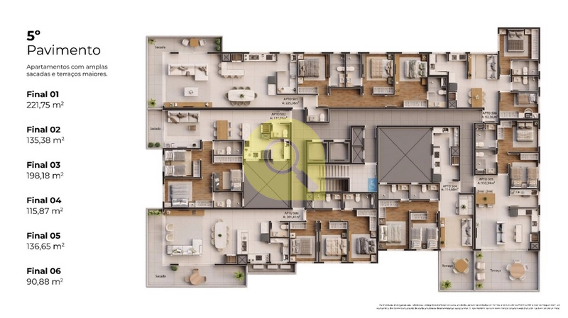 Apartamento de luxo, com sacada independente de frente, EM CONSTRUÇÃO!: 15ª foto da galeria de imagens do imóvel