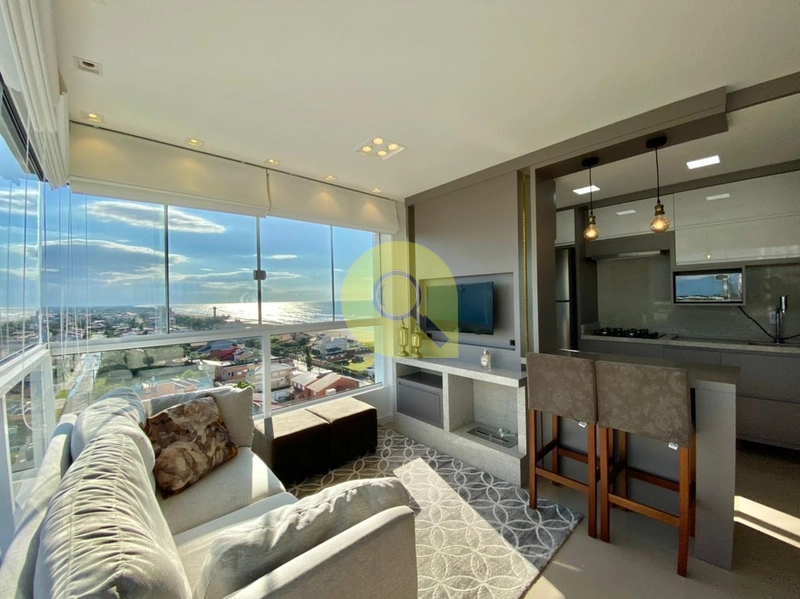 Apartamento decorado, com vista para o mar, na Zona Nova, em Capão!: 4ª foto da galeria de imagens do imóvel