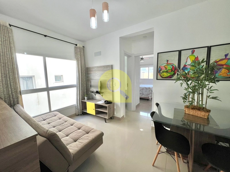 Apartamento mobiliado, 1 dormitório com box, pertinho da praia!: 1ª foto da galeria de imagens do imóvel