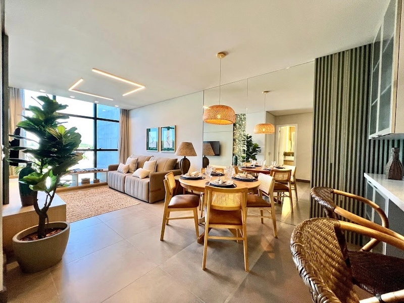 Apartamento 1 dormitório com 1 vaga na garagem, decorado, em Atlântida: 6ª foto da galeria de imagens do imóvel