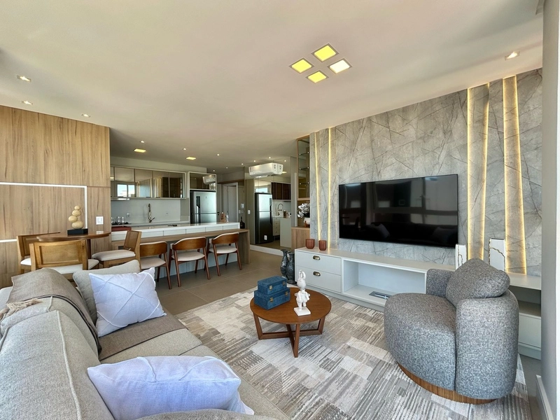 Apartamento decorado, com vista para o mar, na Zona Nova!: 3ª foto da galeria de imagens do imóvel