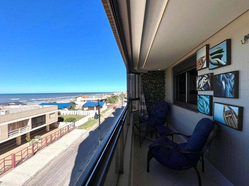 Apartamento à beira mar, 2 dormitórios com sacada de frente para o mar: 19ª foto da galeria de imagens do imóvel