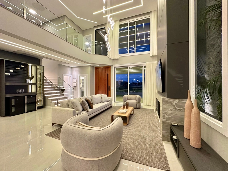 Residencia 4 suítes, decorada, com piscina, beira lago, no AMARE!: 5ª foto da galeria de imagens do imóvel
