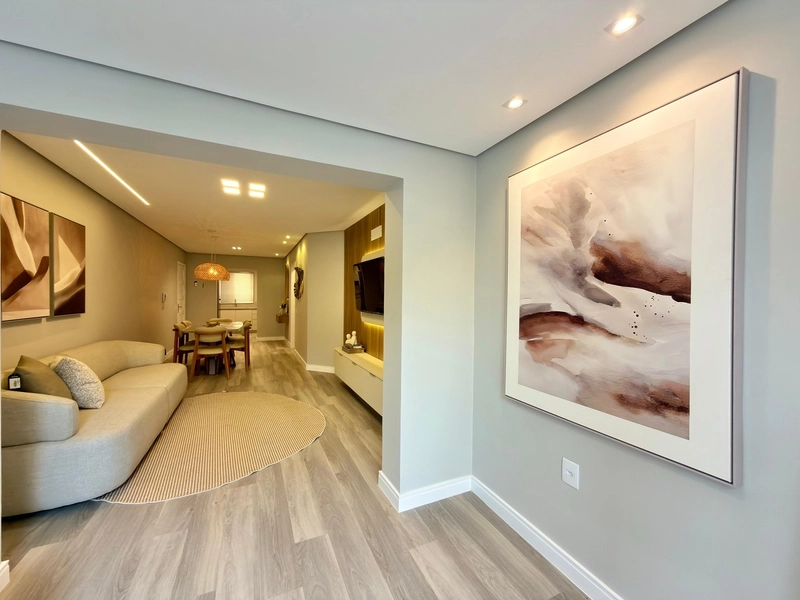 Apartamento decorado, de frente, 3 dormitórios, pertinho da praia!: 7ª foto da galeria de imagens do imóvel