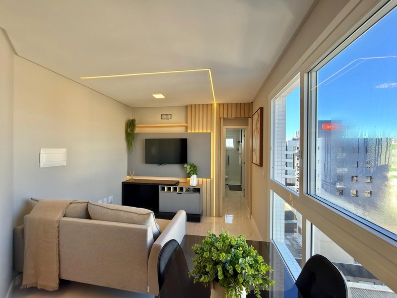 Apartamento decorado, 1 dormitório, com box, no Centro de Capão!: 1ª foto da galeria de imagens do imóvel