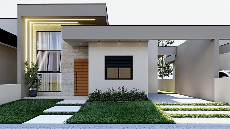 casas na planta em campo bom: 3ª foto da galeria de imagens do imóvel