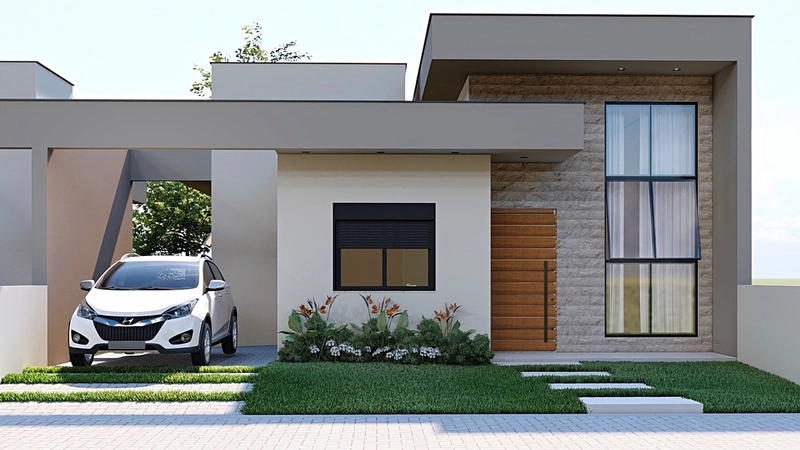 casas na planta em campo bom