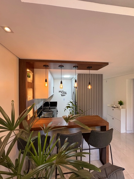 apartamento semi mobiliado com varanda: 5ª foto da galeria de imagens do imóvel